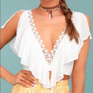 🍋 2/$20 Boho Crop Top